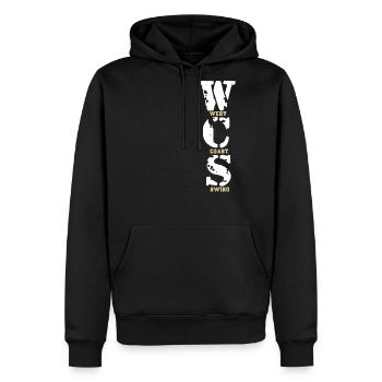 West Coast Swing Dancing - Men's Premium Hoodie - black - Front - Nico (187cm) & Julia (174cm)