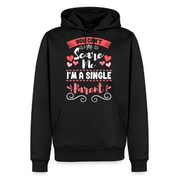 Single Parent Pride Single - Men's Premium Hoodie - black - Front - Nico (187cm) & Julia (174cm)
