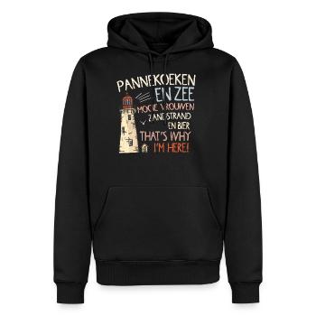 Netherlands Netherlands Vacation By The Sea - Men's Premium Hoodie - black - Front - Nico (187cm) & Julia (174cm)