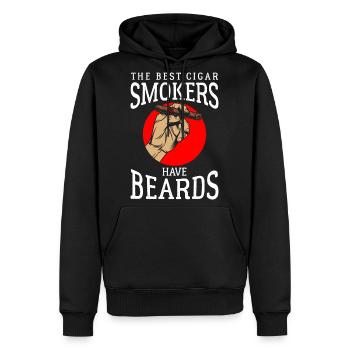 Smoker Vaping Connoisseurs - Men's Premium Hoodie - black - Front - Nico (187cm) & Julia (174cm)