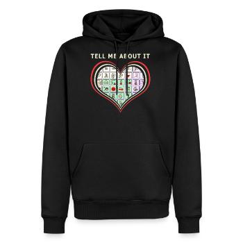 AAC Speech Communication - Men's Premium Hoodie - black - Front - Nico (187cm) & Julia (174cm)