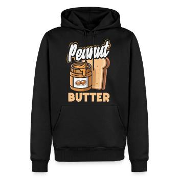Cute Peanut Butter and Jelly Matching Friend - Men's Premium Hoodie - black - Front - Nico (187cm) & Julia (174cm)