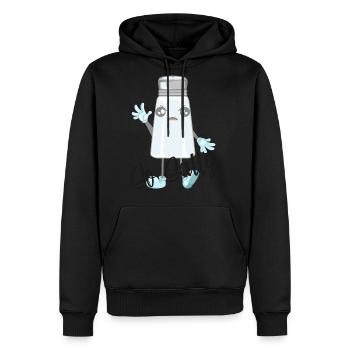 So Salty - Men's Premium Hoodie - black - Front - Nico (187cm) & Julia (174cm)