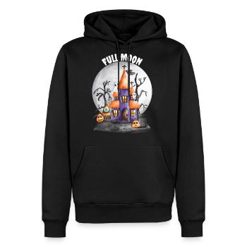 Lunar Glow - Men's Premium Hoodie - black - Front - Nico (187cm) & Julia (174cm)