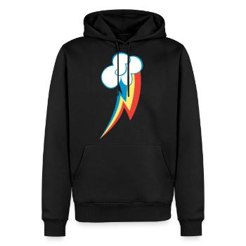 Rainbow Dash Cutie - Men's Premium Hoodie - black - Front - Nico (187cm) & Julia (174cm)