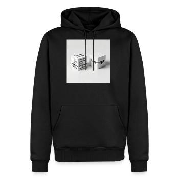 Thursday Cube  - Men's Premium Hoodie - black - Front - Nico (187cm) & Julia (174cm)