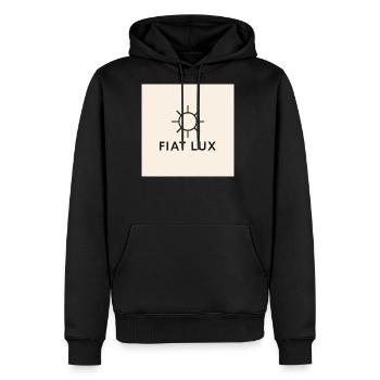 Fiat Lux Sun Emblem - Men's Premium Hoodie - black - Front - Nico (187cm) & Julia (174cm)