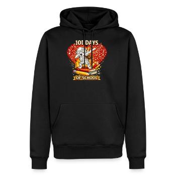 101 Days of School Music Dog – Cute Dalmatian - Men's Premium Hoodie - black - Front - Nico (187cm) & Julia (174cm)