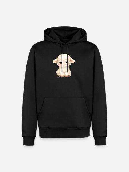 Pastel Lamb - Men's Premium Hoodie - black