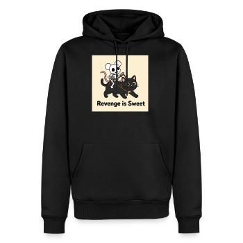 Revenge is Sweet Halloween Design - Men's Premium Hoodie - black - Front - Nico (187cm) & Julia (174cm)