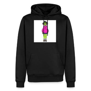 Pastel Goth Monster Girl Anime Aesthetic - Men's Premium Hoodie - black - Front - Nico (187cm) & Julia (174cm)