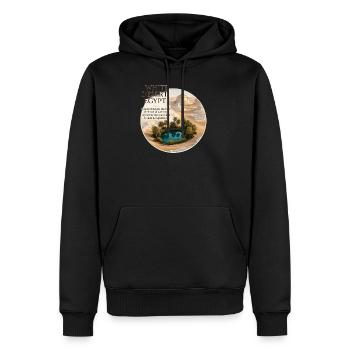 White Desert Egypt Oasis - Men's Premium Hoodie - black - Front - Nico (187cm) & Julia (174cm)