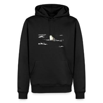 Silent Arctic Ground Squirrel - Men's Premium Hoodie - black - Front - Nico (187cm) & Julia (174cm)