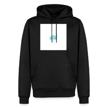 Mustache Tie Zoo Logo - Men's Premium Hoodie - black - Front - Nico (187cm) & Julia (174cm)