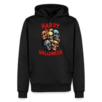 Happy Halloween Zombie Apocalypse - Men's Premium Hoodie - black - Front - Nico (187cm) & Julia (174cm)