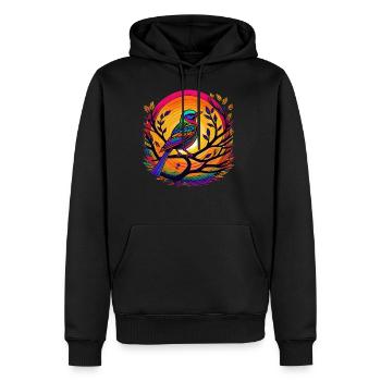 Sunset Serenade - Men's Premium Hoodie - black - Front - Nico (187cm) & Julia (174cm)
