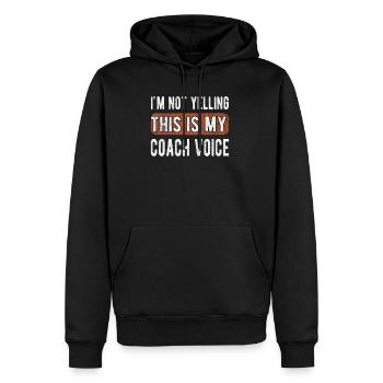 Proud Coach Gifts Coaching Sports Coach Coaches - Men's Premium Hoodie - black - Front - Nico (187cm) & Julia (174cm)