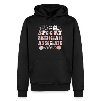 Spooky Physician Associate Halloween PA Gifts - Men's Premium Hoodie - black - Front - Nico (187cm) & Julia (174cm)