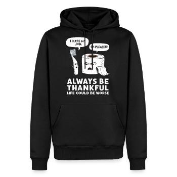 Toilets Humor Toilet Joke for a toilet joke - Men's Premium Hoodie - black - Front - Nico (187cm) & Julia (174cm)