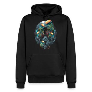 Dream Pilot - Men's Premium Hoodie - black - Front - Nico (187cm) & Julia (174cm)