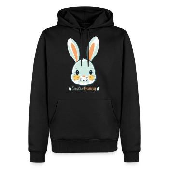 Easter Bunny - Men's Premium Hoodie - black - Front - Nico (187cm) & Julia (174cm)