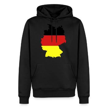 Germany - Men's Premium Hoodie - black - Front - Nico (187cm) & Julia (174cm)