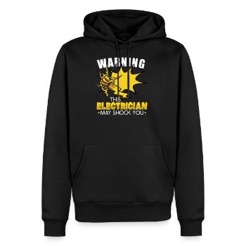 Electrician Electrical Engineer Lineman Electrical - Men's Premium Hoodie - black - Front - Nico (187cm) & Julia (174cm)