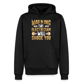 Electrician Electrical Engineer Lineman Electrical - Men's Premium Hoodie - black - Front - Nico (187cm) & Julia (174cm)