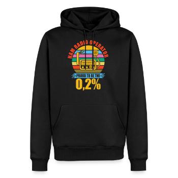 Ham Radio Radio Operator Amateur Radio Signal - Men's Premium Hoodie - black - Front - Nico (187cm) & Julia (174cm)