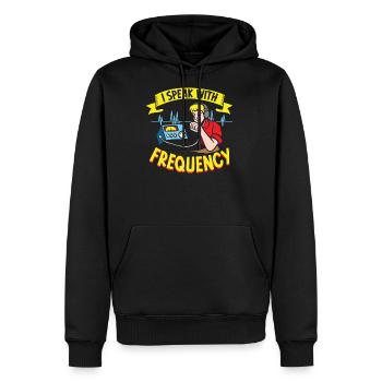 Ham Radio Radio Operator Amateur Radio Signal - Men's Premium Hoodie - black - Front - Nico (187cm) & Julia (174cm)