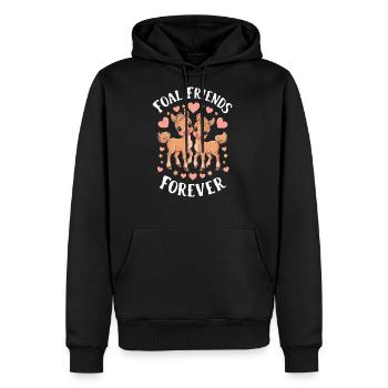 Beautiful Foals and Horses for Horse Lovers and - Men's Premium Hoodie - black - Front - Nico (187cm) & Julia (174cm)