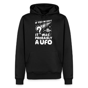 Stargazing Adventures Under the Meteor Shower - Men's Premium Hoodie - black - Front - Nico (187cm) & Julia (174cm)