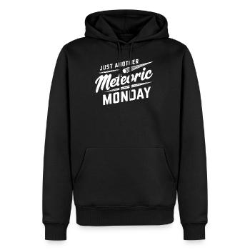 Stargazing Adventures Under the Meteor Shower - Men's Premium Hoodie - black - Front - Nico (187cm) & Julia (174cm)