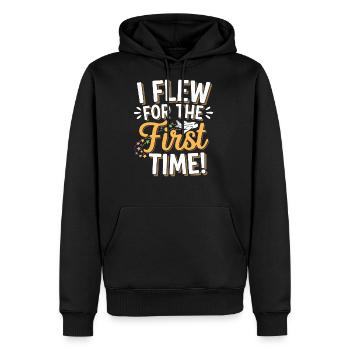 My First Plane Ride First Time Flying Adventure - Men's Premium Hoodie - black - Front - Nico (187cm) & Julia (174cm)