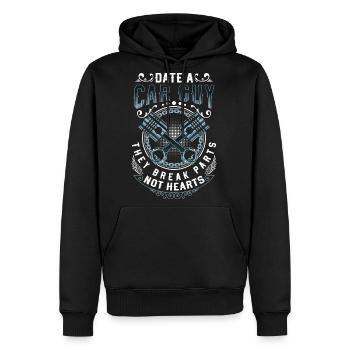 Car Motorsport Wrenches Engine - Men's Premium Hoodie - black - Front - Nico (187cm) & Julia (174cm)