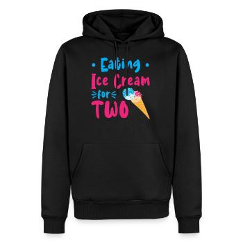 Eating Ice Cream For Two Ice Cream - Men's Premium Hoodie - black - Front - Nico (187cm) & Julia (174cm)