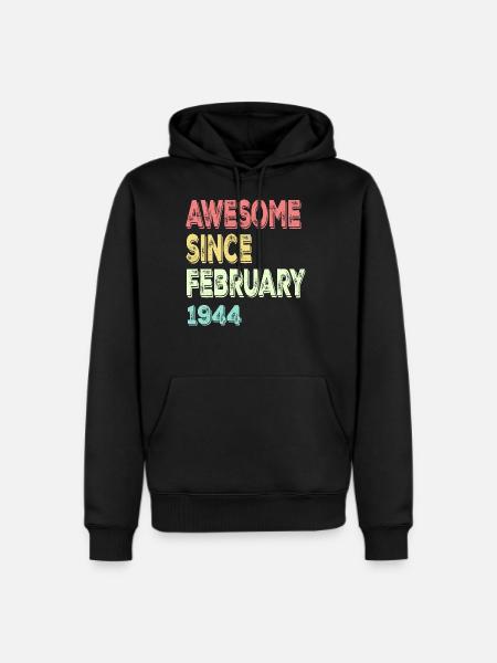 Awesome Since March 1944 - Men's Premium Hoodie - black