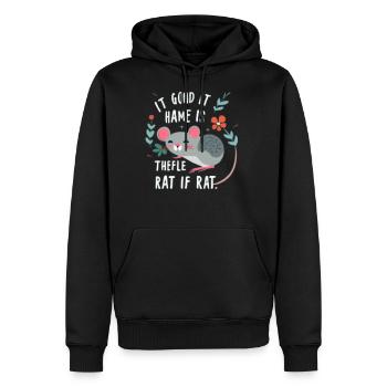 Rat If Rat - Men's Premium Hoodie - black - Front - Nico (187cm) & Julia (174cm)
