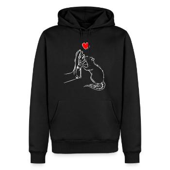 rats house rats rat kids girls boys - Men's Premium Hoodie - black - Front - Nico (187cm) & Julia (174cm)