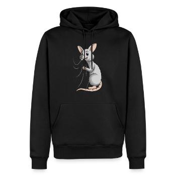 rats house rats rat kids girls boys - Men's Premium Hoodie - black - Front - Nico (187cm) & Julia (174cm)