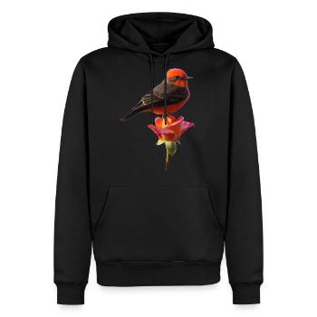 Vermilion Flycatcher - Men's Premium Hoodie - black - Front - Nico (187cm) & Julia (174cm)