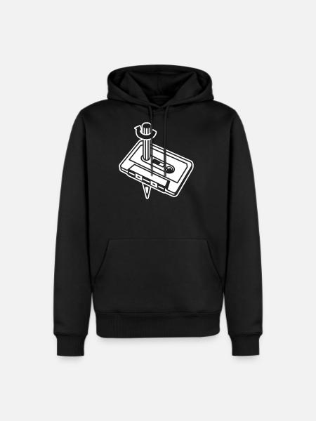 Unique Cassette Mixtape Relationship - Men's Premium Hoodie - black