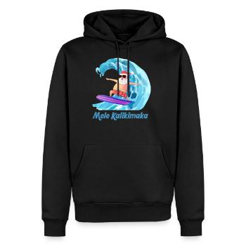 Hawaiian Christmas Greeting - Men's Premium Hoodie - black - Front - Nico (187cm) & Julia (174cm)