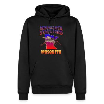 Minnesota State Bird - Men's Premium Hoodie - black - Front - Nico (187cm) & Julia (174cm)