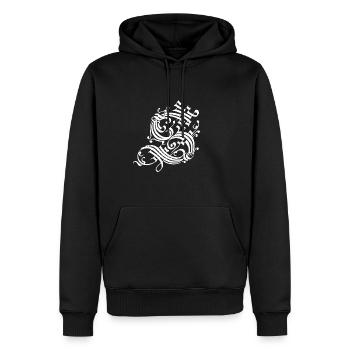 Medieval Core Medieval Initials Castle Core - Men's Premium Hoodie - black - Front - Nico (187cm) & Julia (174cm)