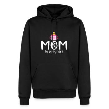 Mom In Progress, Future Mom Gift Idea New Mom - Men's Premium Hoodie - black - Front - Nico (187cm) & Julia (174cm)