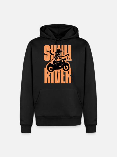 Skull Rider AI - Men's Premium Hoodie - black