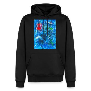 marc chagall - Men's Premium Hoodie - black - Front - Nico (187cm) & Julia (174cm)