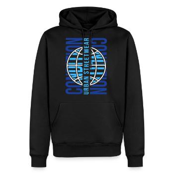 Condition Streetwear - Men's Premium Hoodie - black - Front - Nico (187cm) & Julia (174cm)