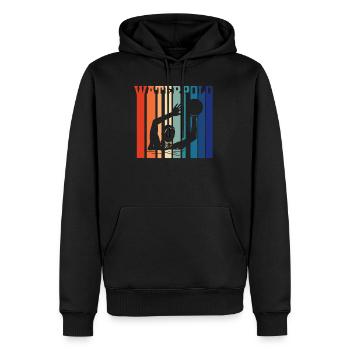 Water Polo - Men's Premium Hoodie - black - Front - Nico (187cm) & Julia (174cm)